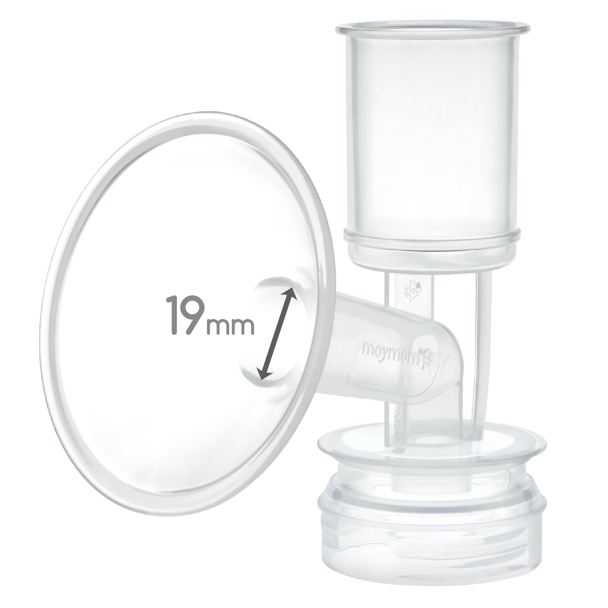 Maymom Breast Shield Flange Compatible with Ameda Breast Pumps (19 mm, Small, 1-Piece)