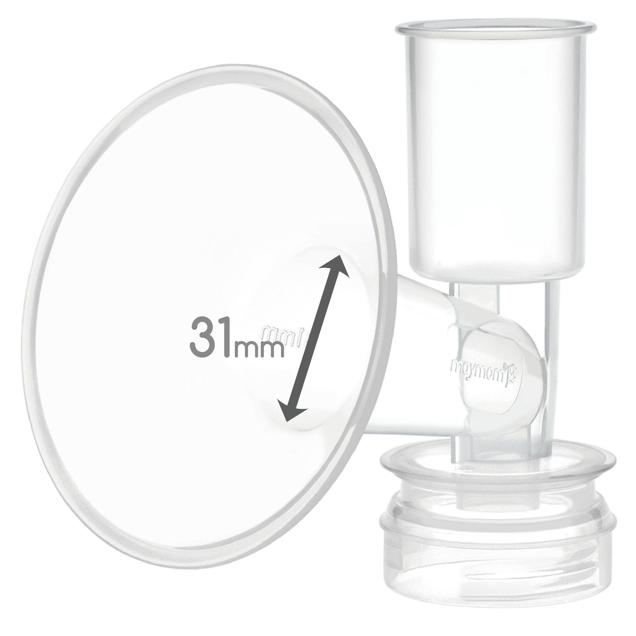 Maymom Breast Shield Flange Compatible with Ameda Breast Pumps (31mm, 1-Piece)
