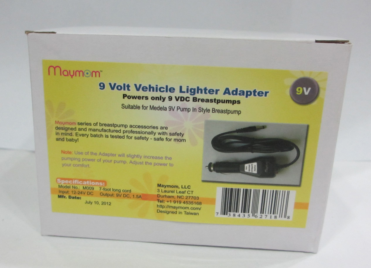 9V auto adaptor for Medela PIS/FreeStyle/Lactina breastpump 16pc