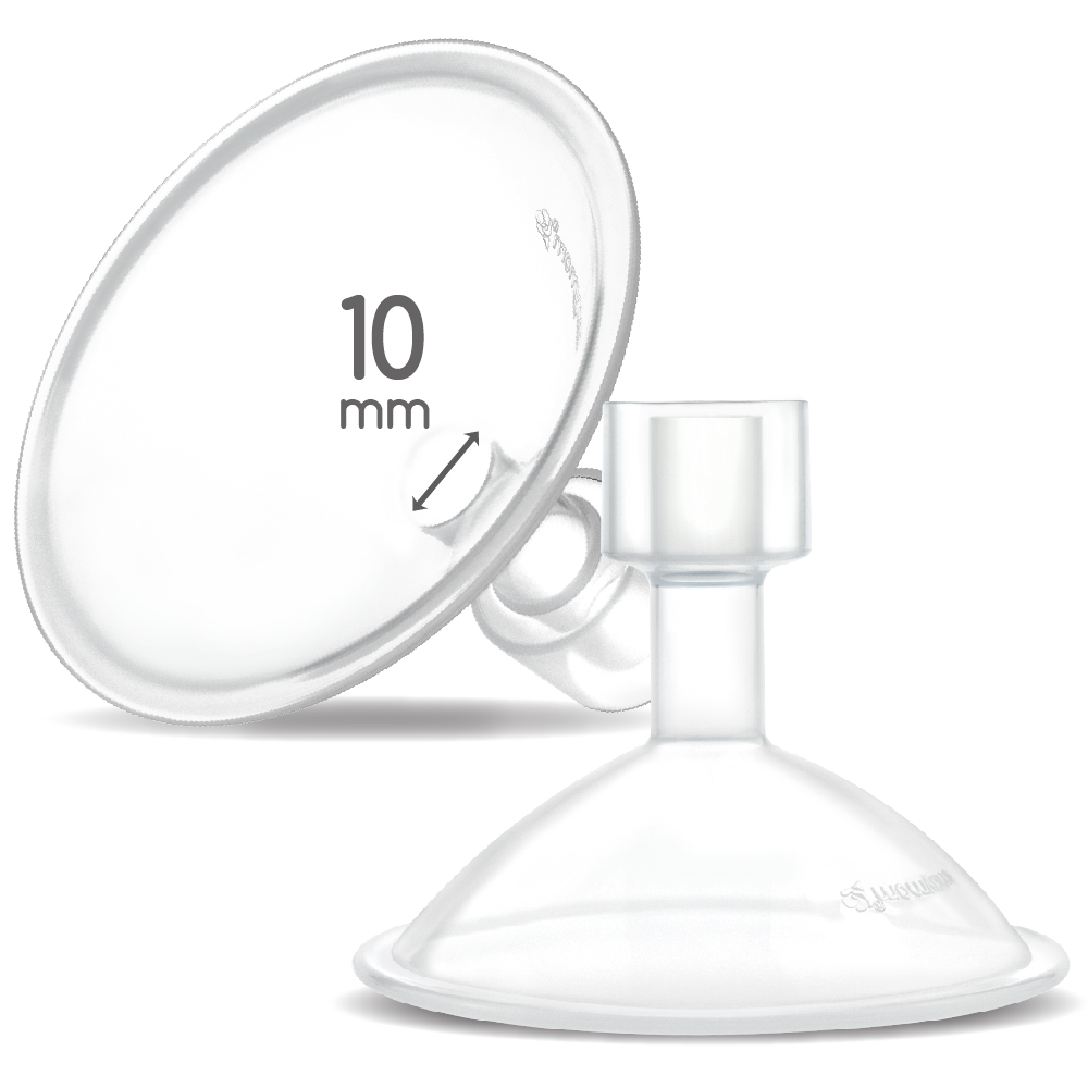 Maymom MyFit Crater Series 10mm 2xTwo-Piece Design Small Breastshield for Medela Breast Pumps