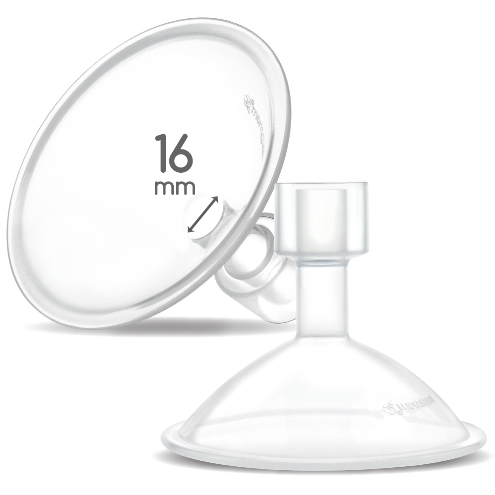 Maymom MyFit Crater Series 16 mm 2xTwo-Piece Design Small Breastshield for Medela Breast Pumps