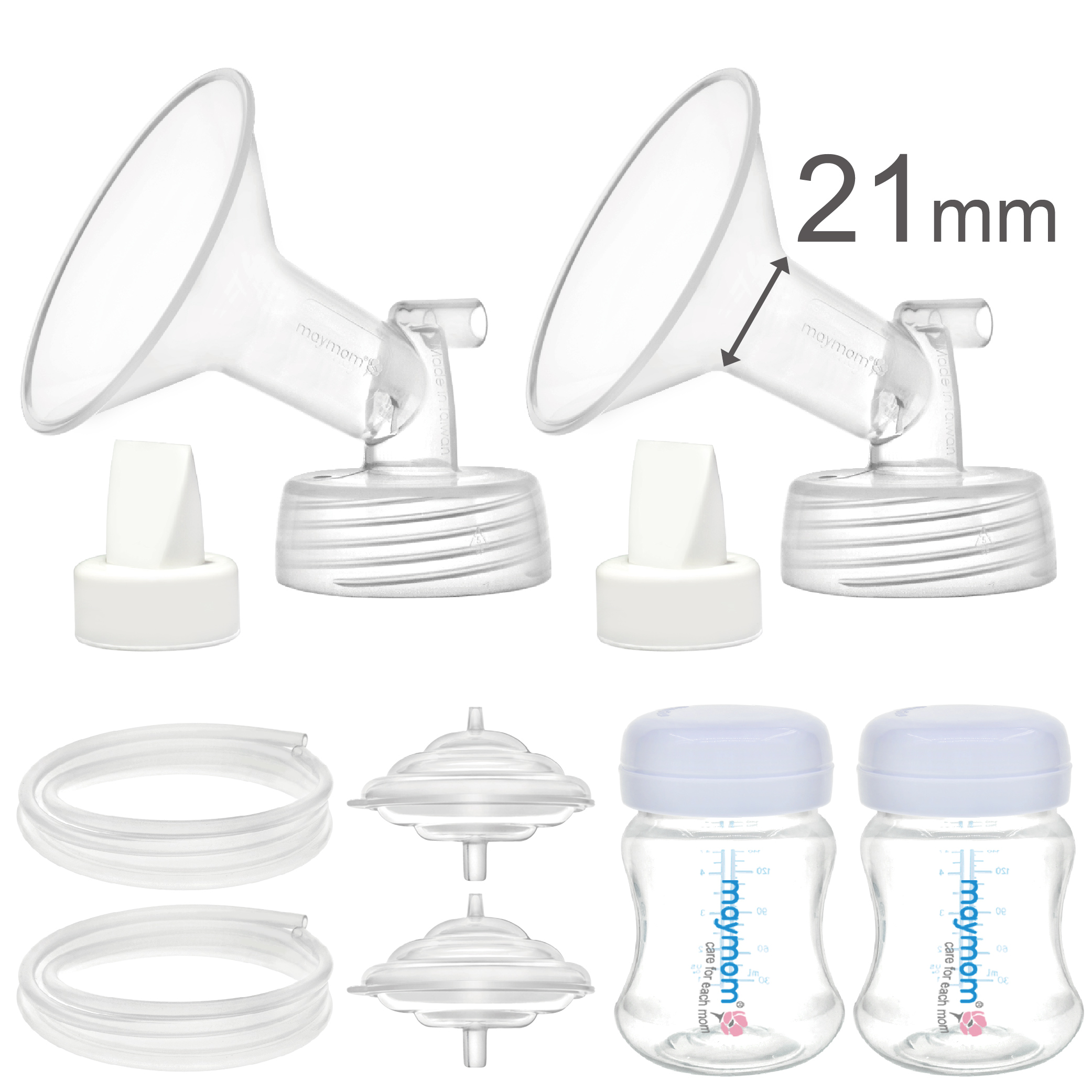 Papablic Breastmilk Storage Bag Adapters for Spectra S1 S2 4 Pack Avent Comfort Wide-Mouth Flanges to Pump into Lansinoh NUK Breastmilk Storage Bags 