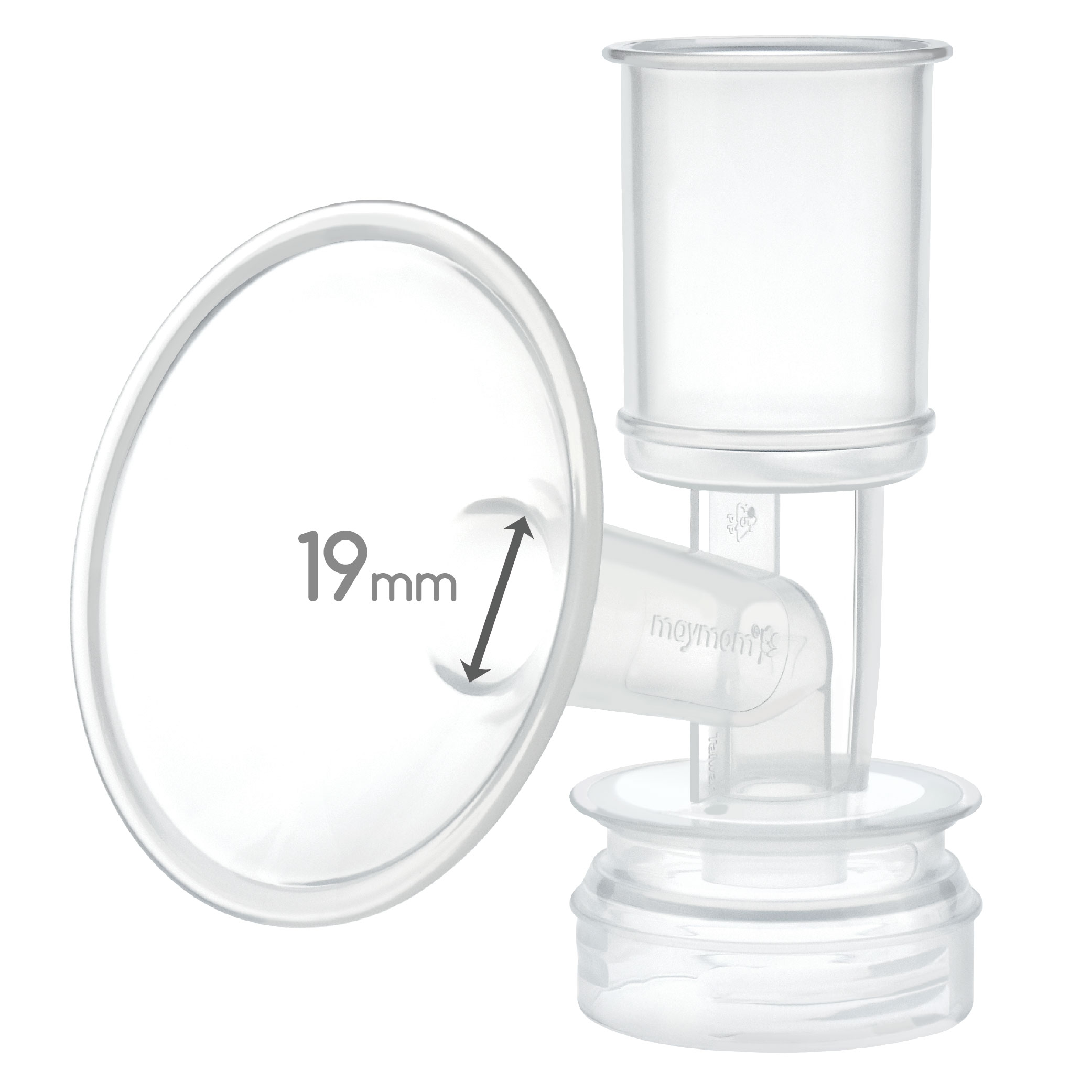 (image for) Maymom Breast Shield Flange Compatible with Ameda Breast Pumps (19 mm, Small, 1-Piece) - Click Image to Close