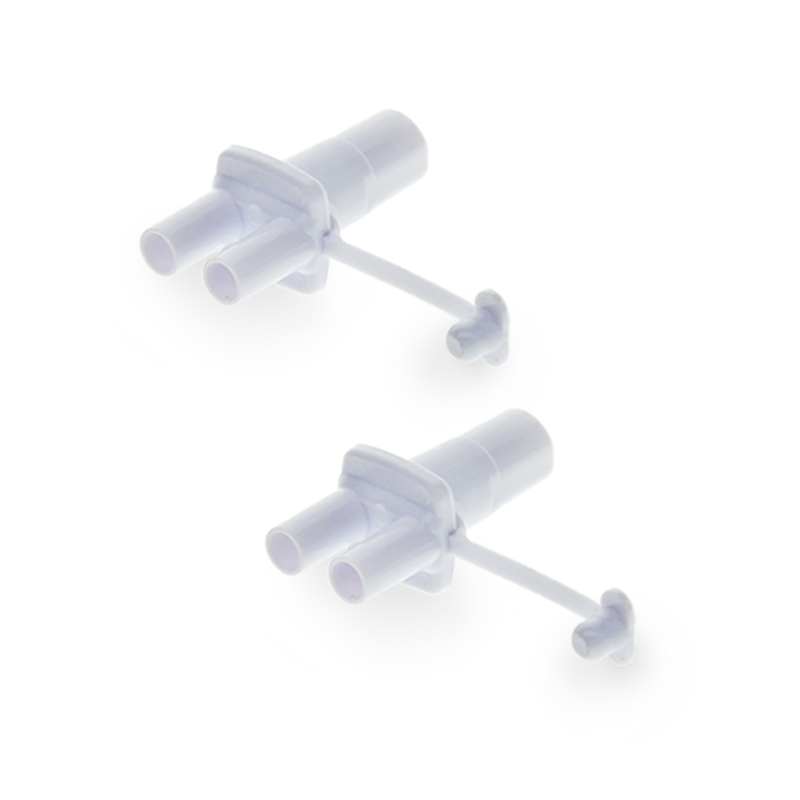 (image for) Maymom Tubing Parts for Ameda Purely Yours Breast Pumps; (2 T-connectors, aka Tubing Adapters)
