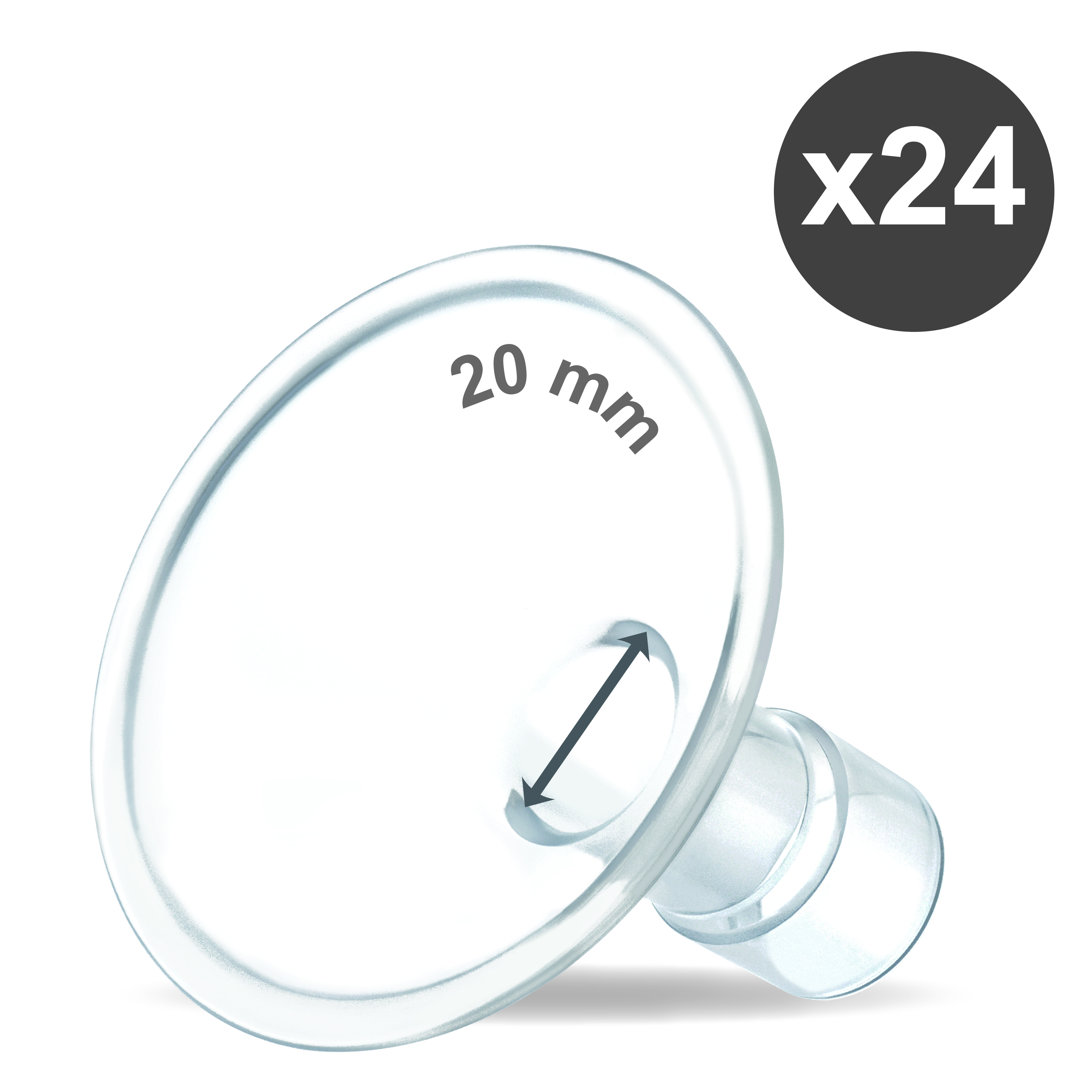 (image for) Maymom MyFit 20 mm Shields, loose items, 24pcs/kit, for USA ONLY