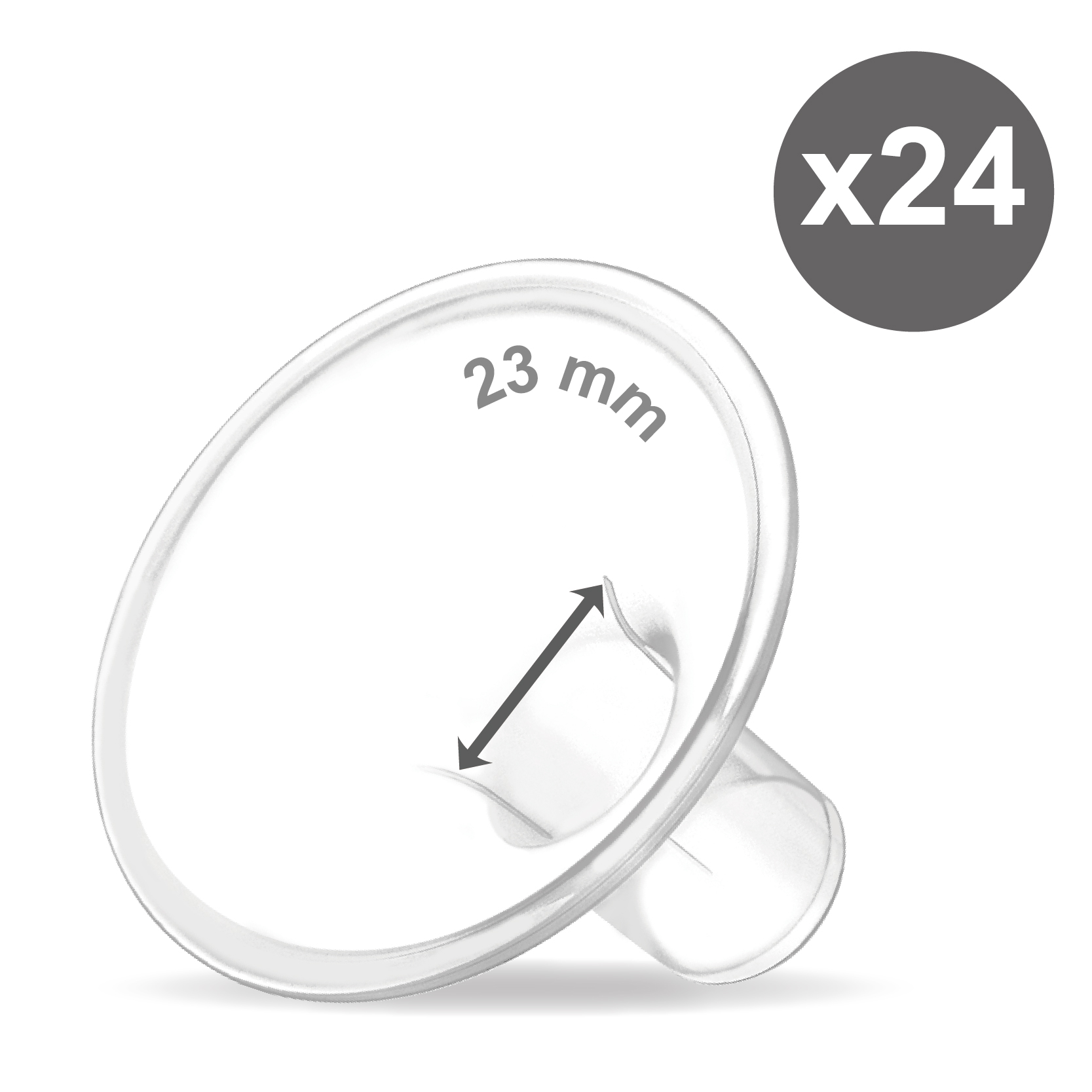 (image for) Maymom MyFit 23 mm Shields, loose items, 24pcs/kit, for USA ONLY