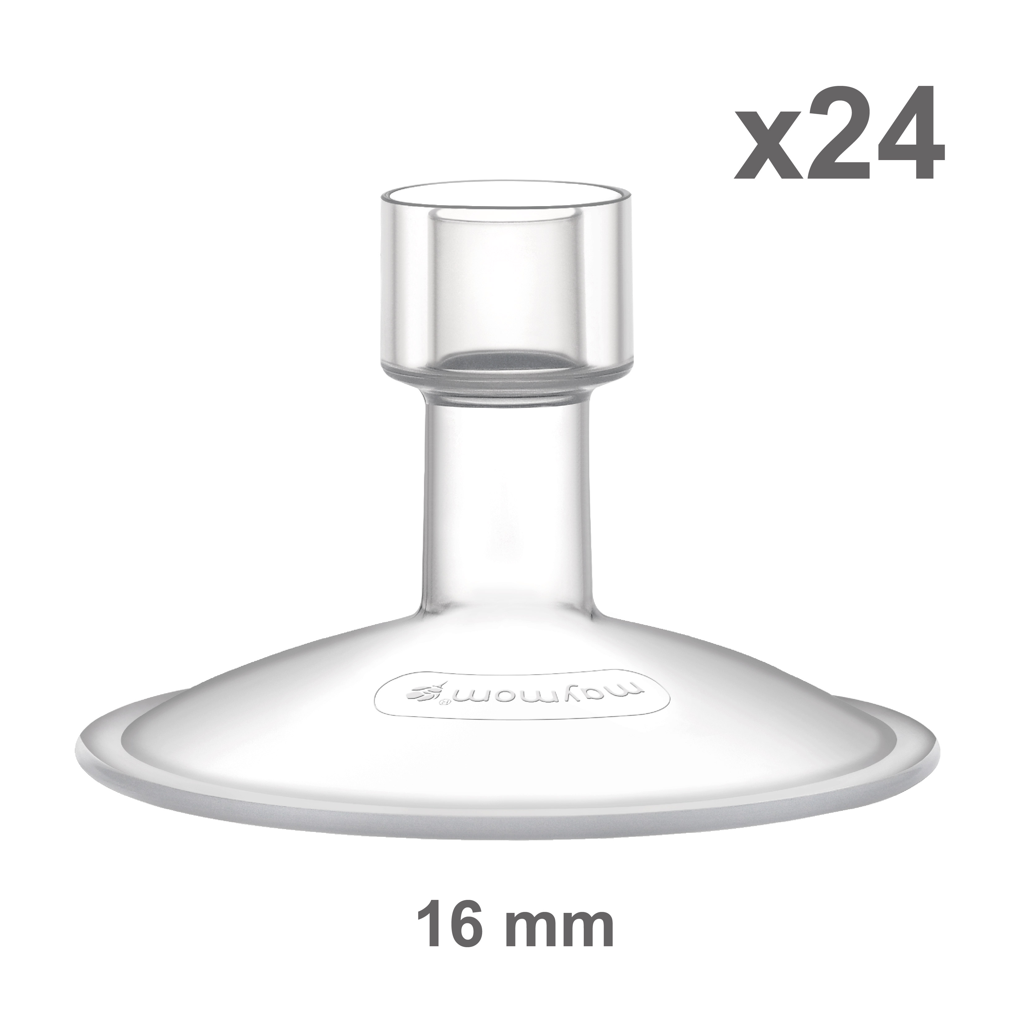 (image for) Maymom MyFit Sauer Series 16 mm Two-Piece Design Breastshield, loose items, 24pcs/case, for USA ONLY