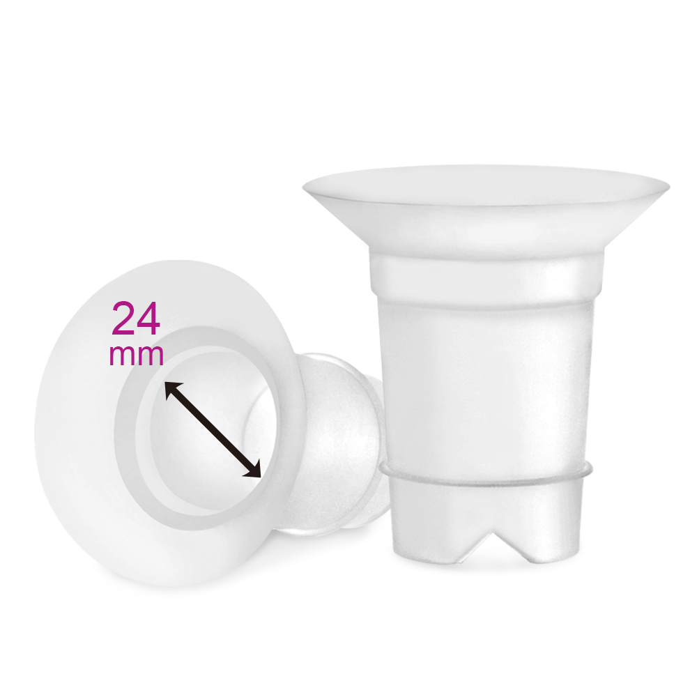 (image for) Maymom Flange Inserts 24 mm for Spectra 28 mm Hands Free Collection Cup. 2pc/Each - Click Image to Close