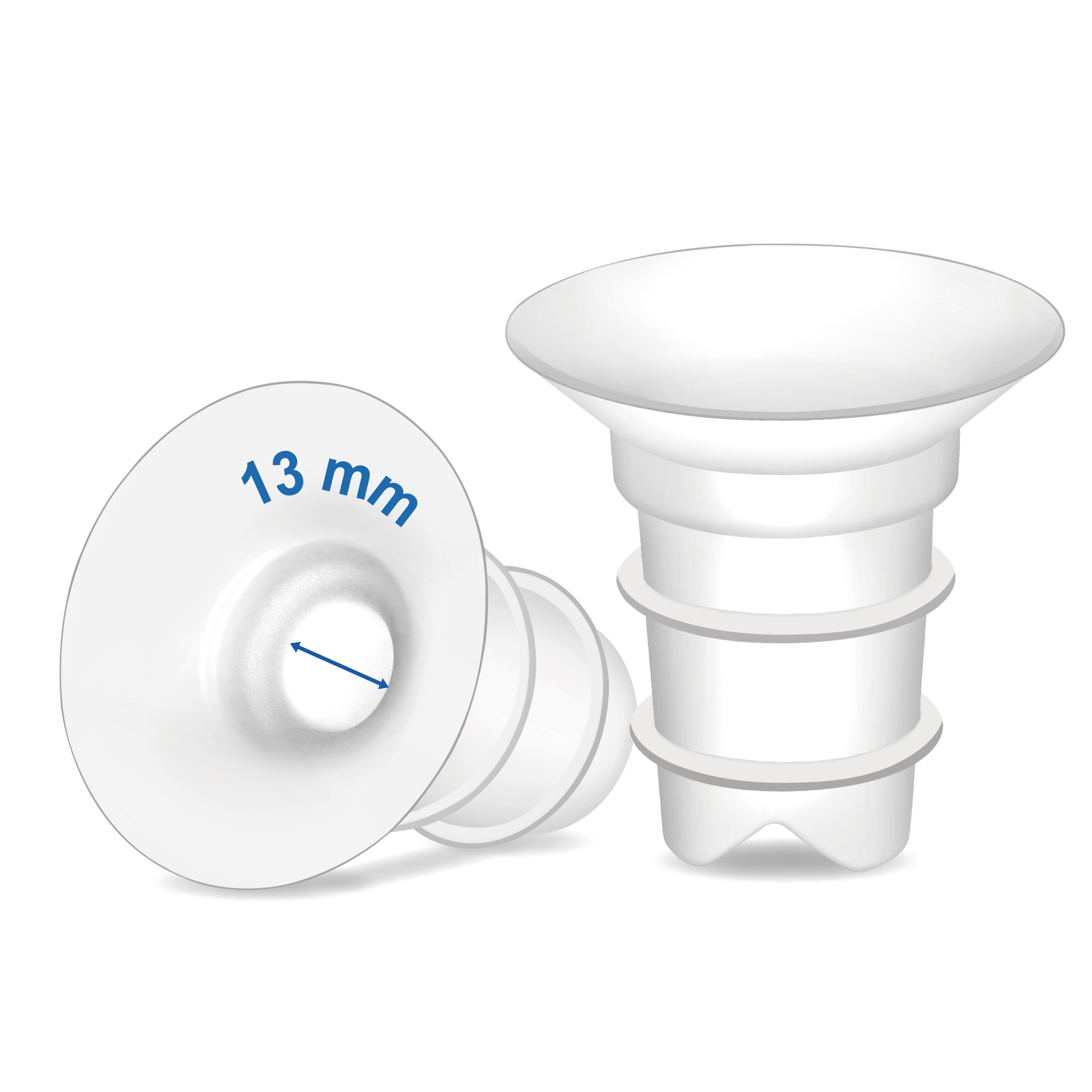 (image for) Maymom Flange Inserts 13mm Compatible with Spectra, Medela 24 mm Shields, Momcozy S9 Pro/S12 Pro, Willow Wearable Cup. Compatible with Medela Freestyle, Harmony. 2 pc