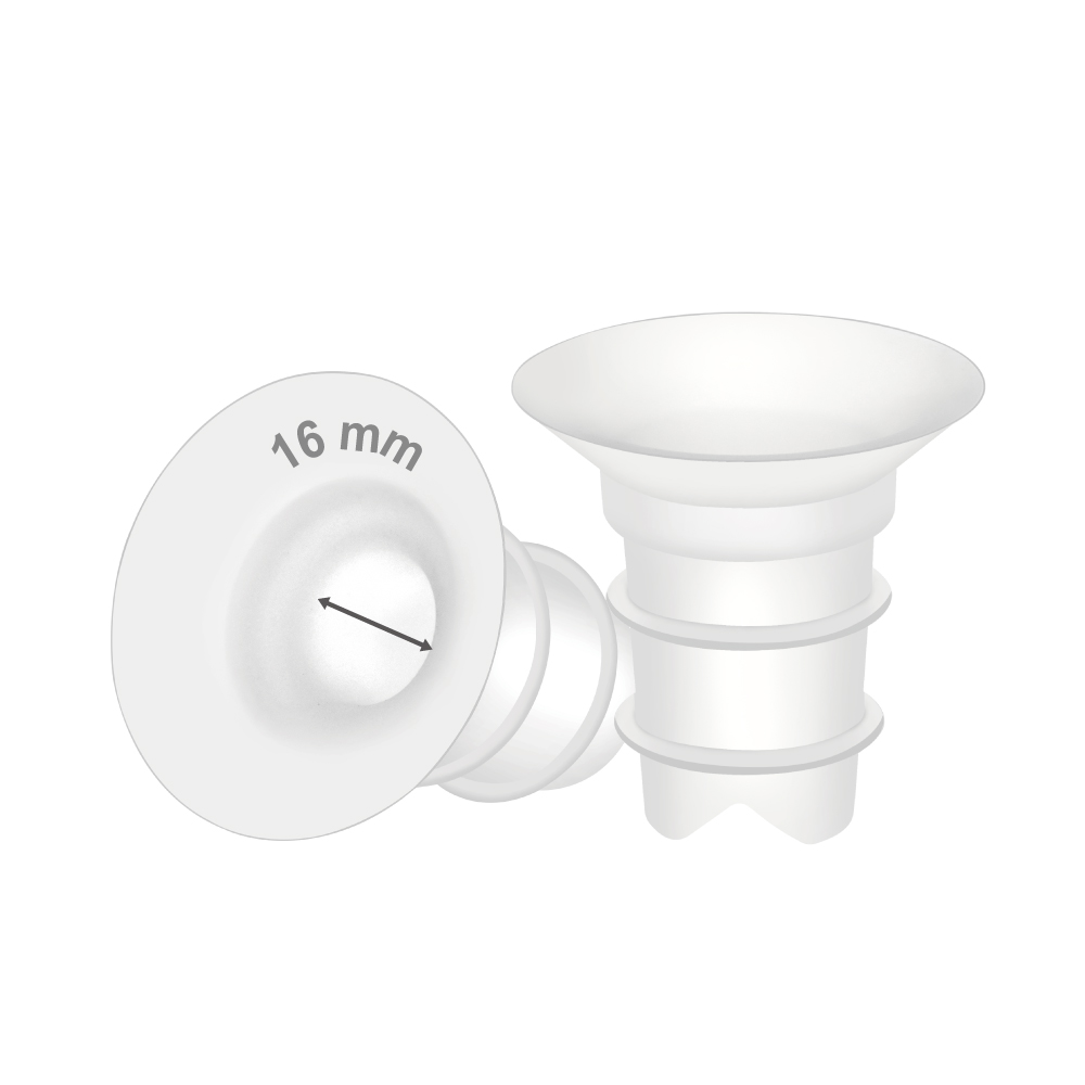 (image for) Maymom Flange Inserts 16 mm Compatible with Spectra, Medela 24 mm Shields, Momcozy S9 Pro/S12 Pro, Willow Wearable Cup. Compatible with Medela Freestyle, Harmony. 2 pc