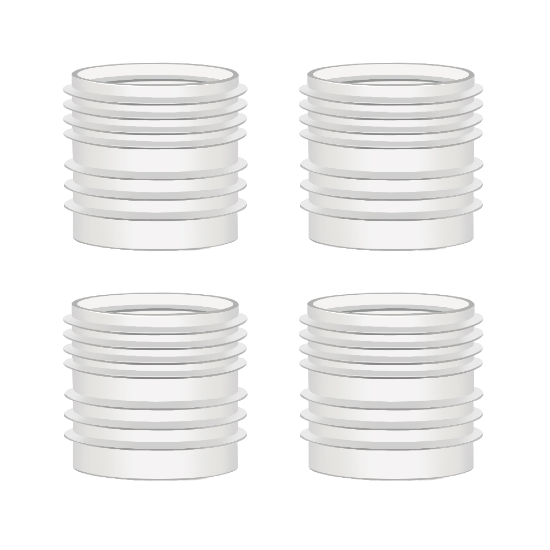 (image for) Maymom Solid Lids Aka Travel Caps w/Sealing Ring Compatible with Avent Bottle; Cap Replace Avent Natural Bottle Screw Ring